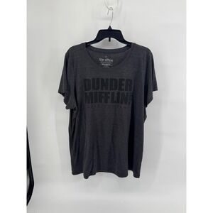 The Office Dunder Mifflin T-Shirt Womens Size 3X Charcoal Gray Graphic Tee